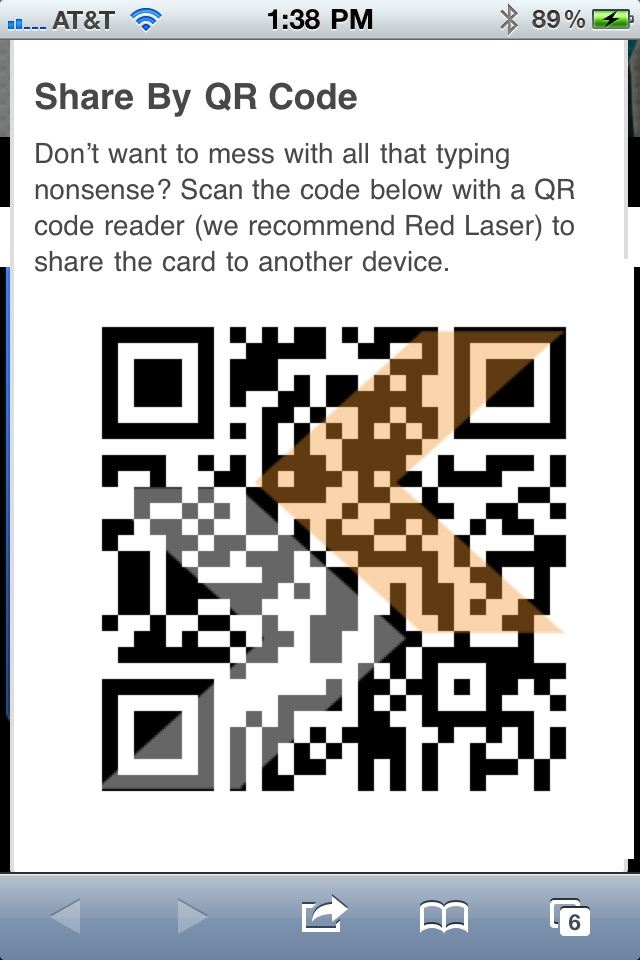 SavvyCard QR code